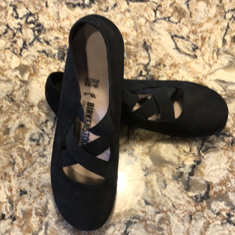 Birkenstock Santa Ana black suede size 39